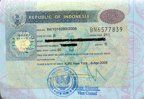 tourist visa for indonesia from india